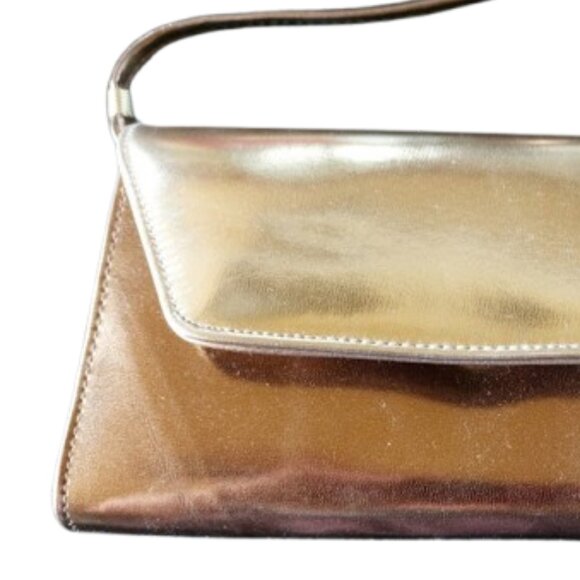 Little / Small Gold Evening Purse Shoulder Bag - Picture 2 of 4